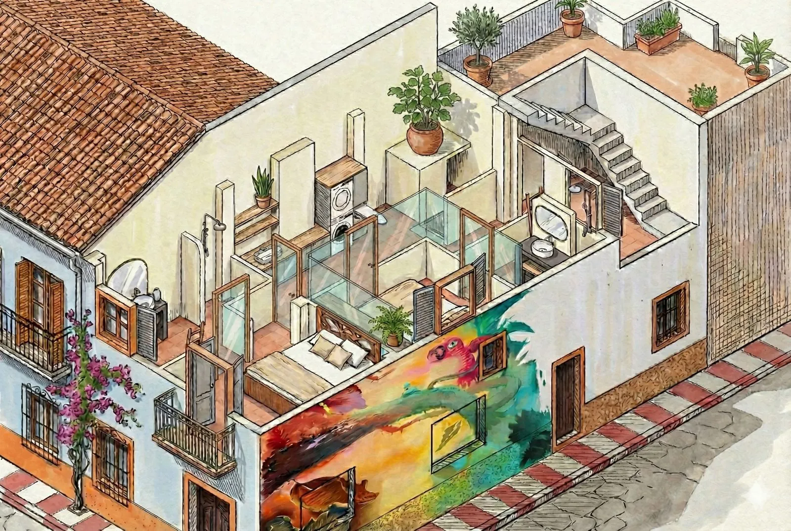 Renovatieproject - Traditionele Casa de Pueblo met goedgekeurde vergunning en dakterras
