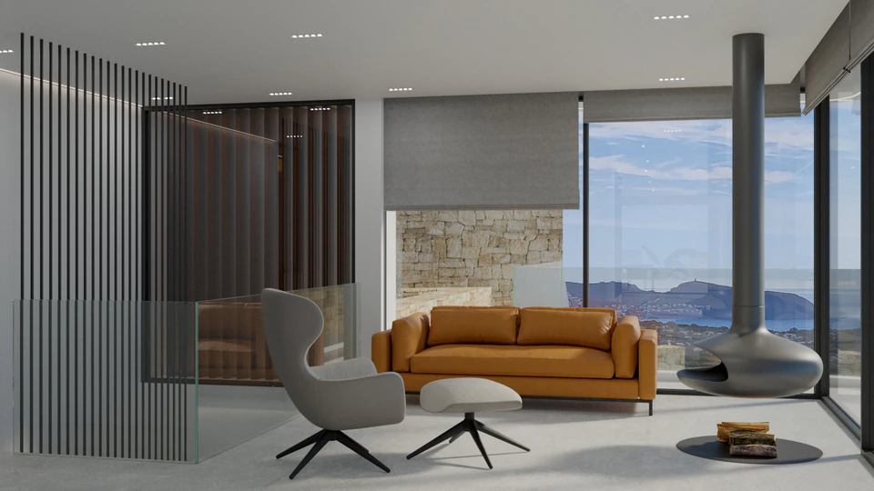 Fascinerende nieuwbouwvilla met panoramisch zeezicht te koop in Raco De Galeno, Benissa