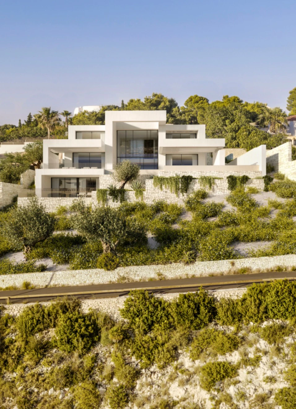 Nieuwbouwvilla met zeezicht te koop in La Granadella, Javea