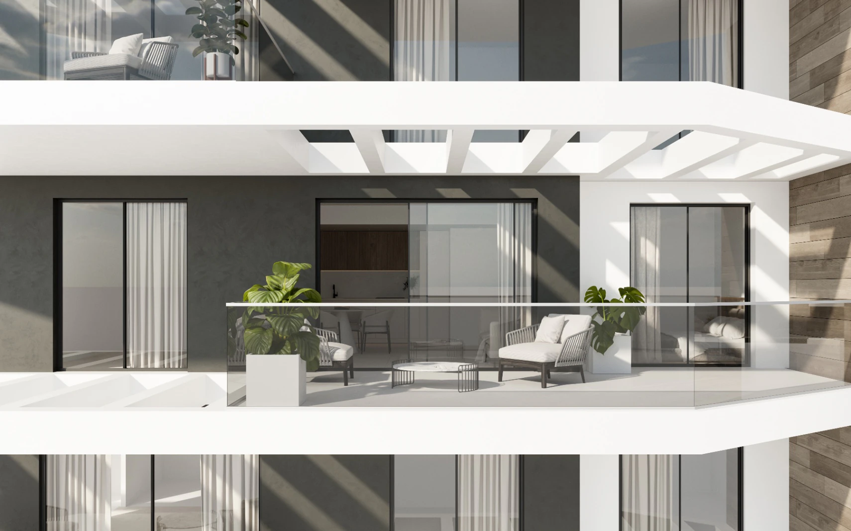 Nieuwbouwappartementen met zeezicht te koop in het centrum van Calpe