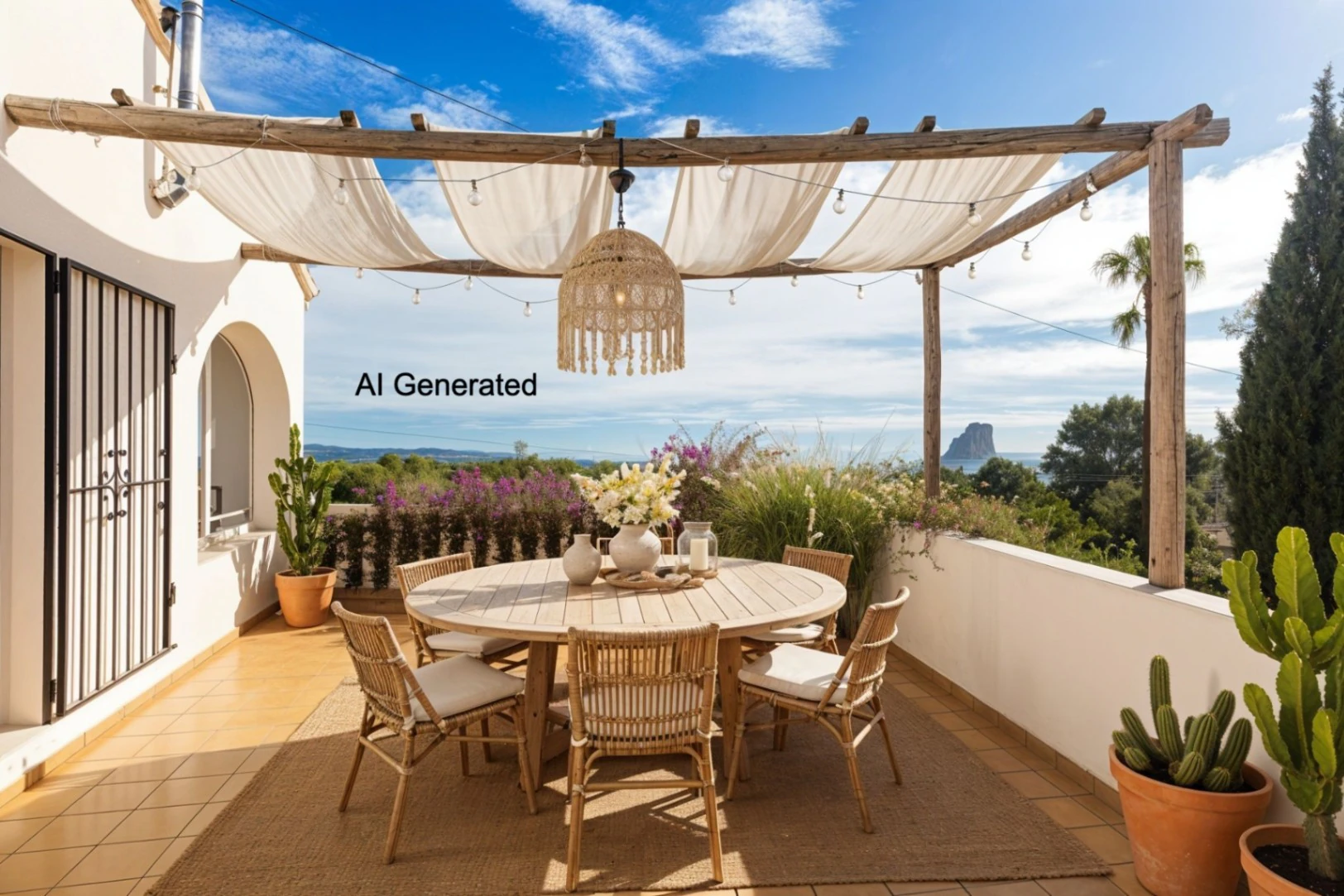 Zeezicht villa en extra grondstuk te koop in Calpe