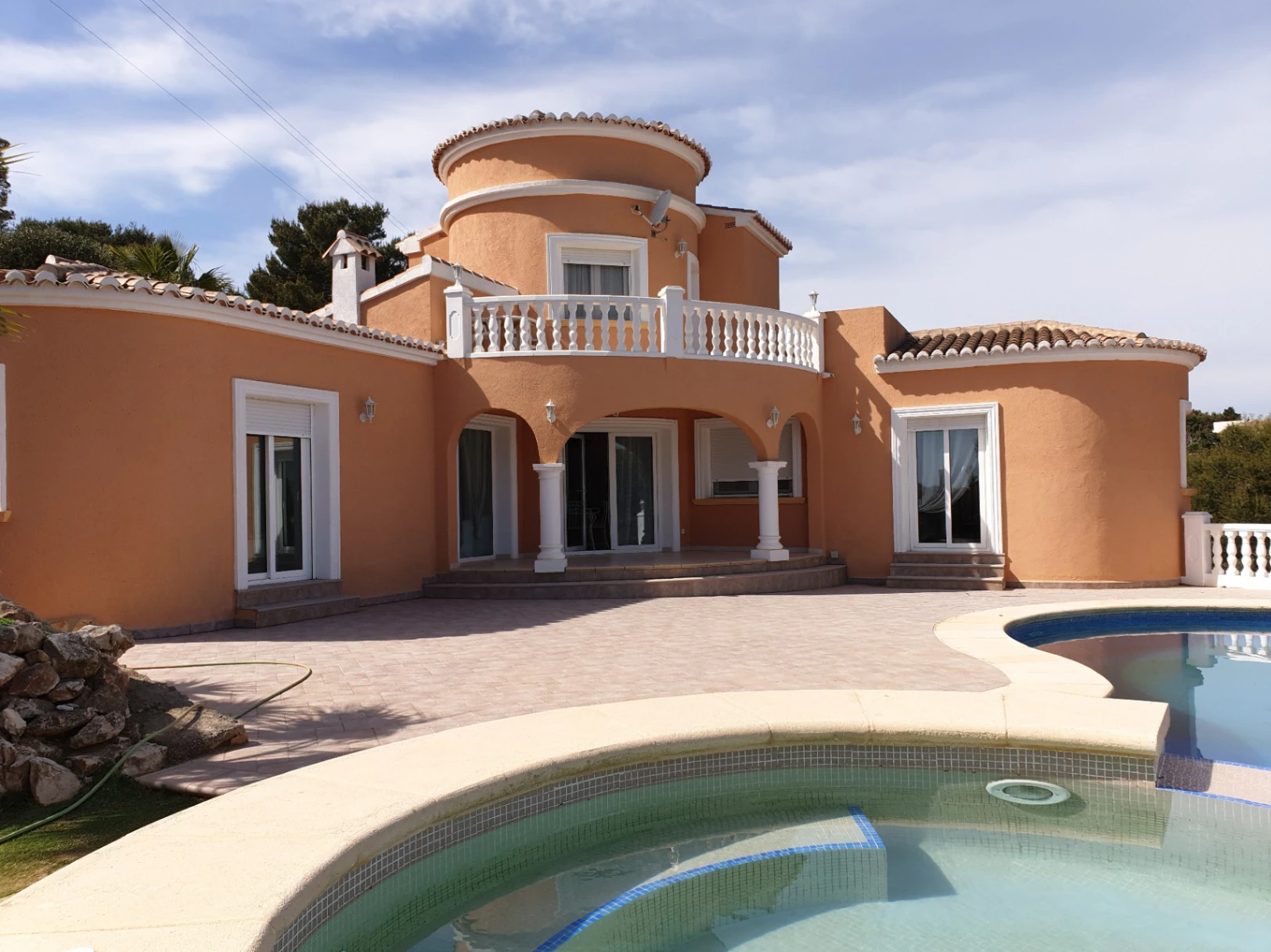 Traditionele Spaanse villa met open zicht te koop in Costa Nova, Javea