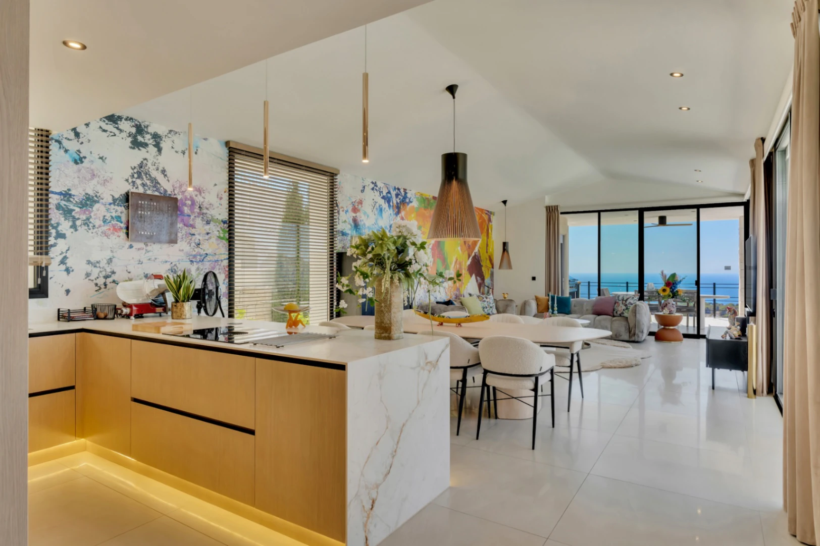 Villa méditerranéenne récemment construite à vendre à Benissa avec vue panoramique sur la mer à 180°
