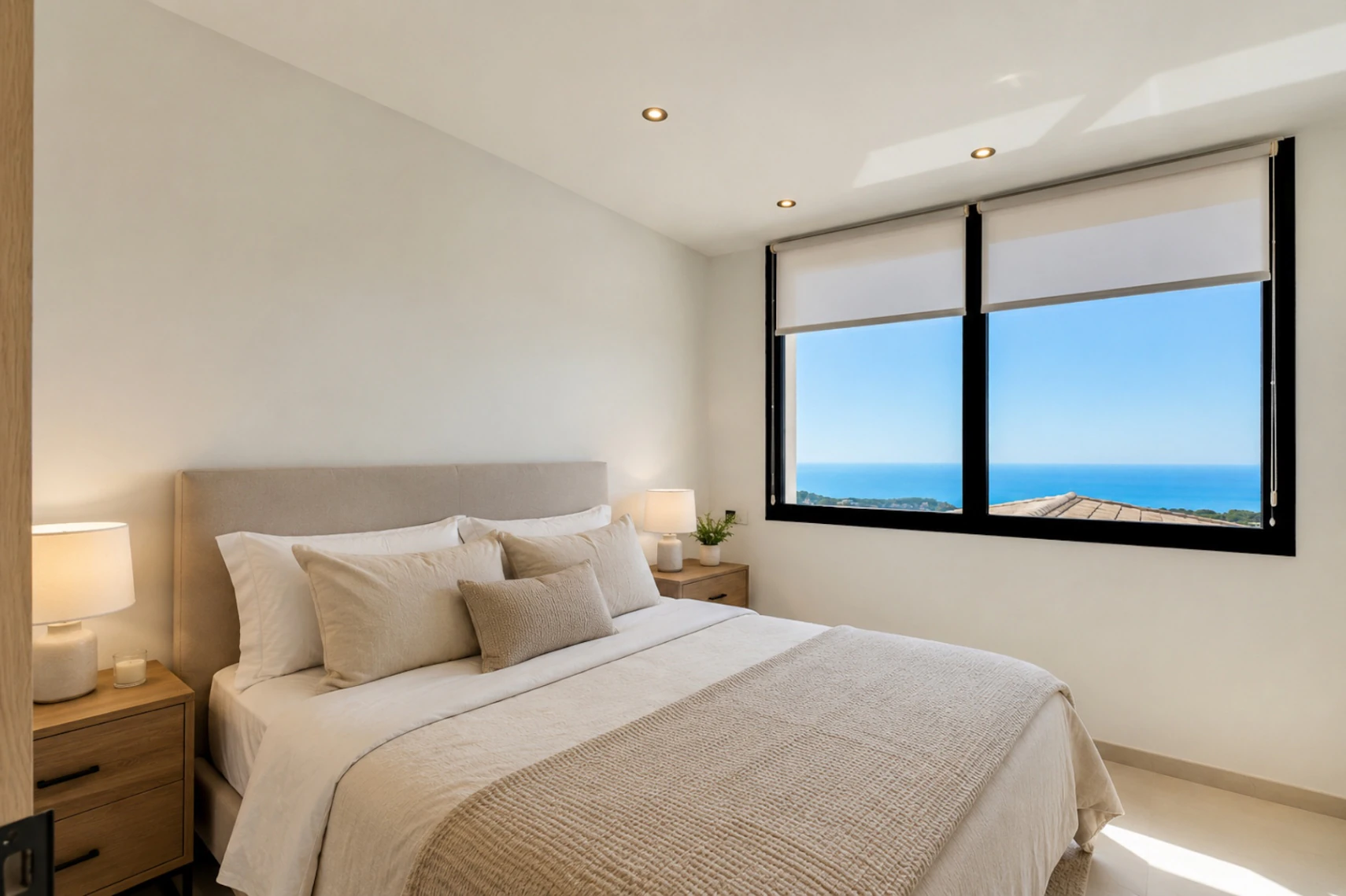 Villa méditerranéenne récemment construite à vendre à Benissa avec vue panoramique sur la mer à 180°
