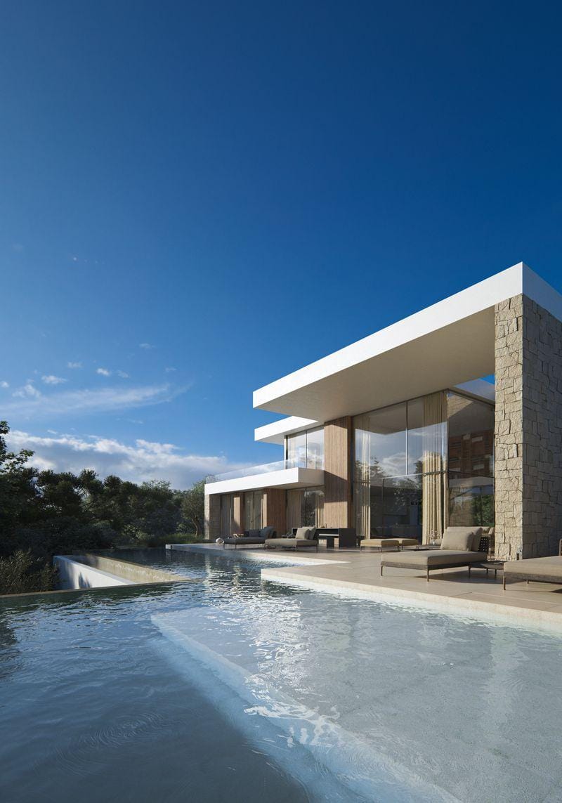 Nieuwbouwvilla te koop met panoramisch zeezicht in Moraira