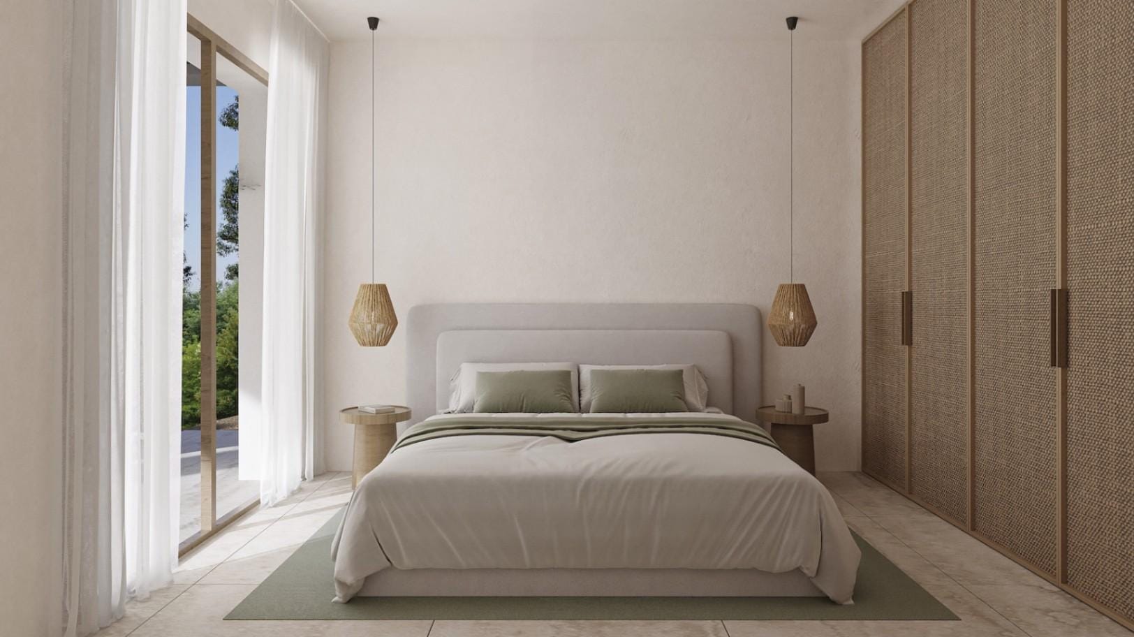 Villa with sea view and Ibiza charm in La Fustera
