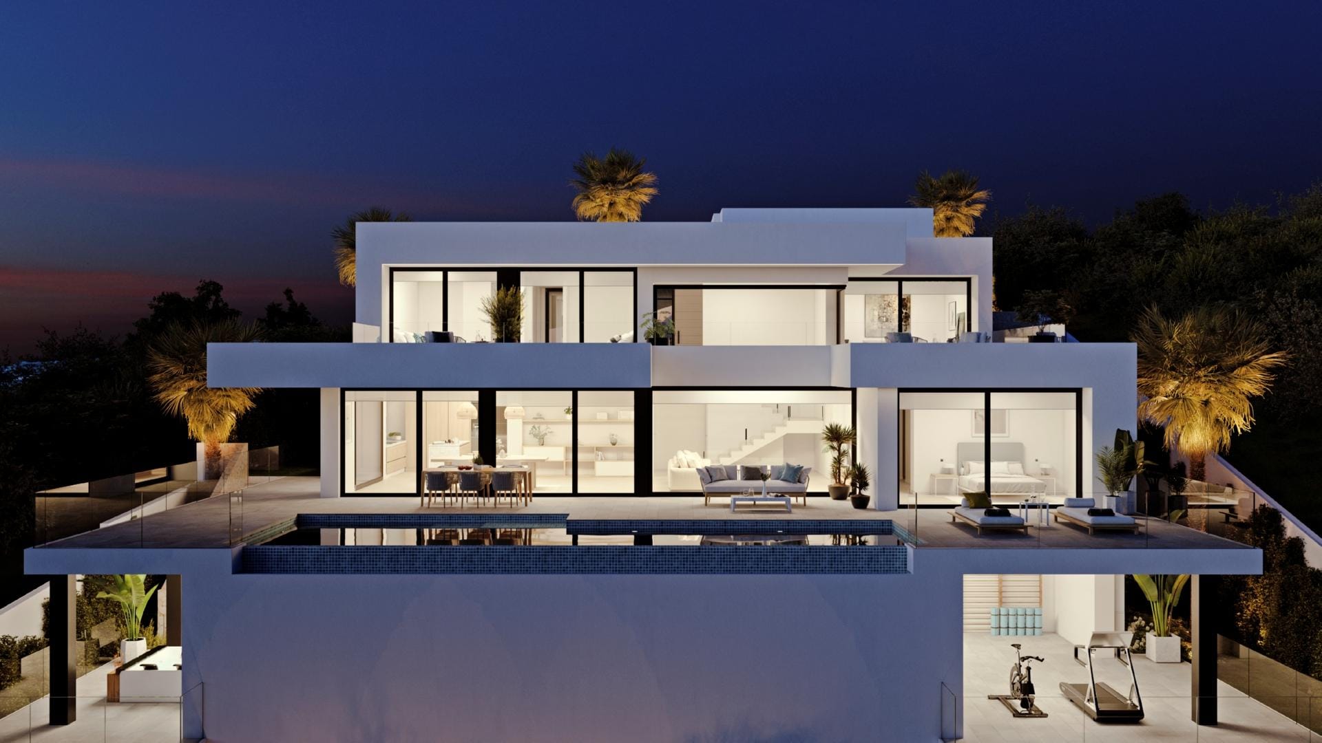 Nieuwbouwvilla met uitzicht op zee te koop in Benitachell