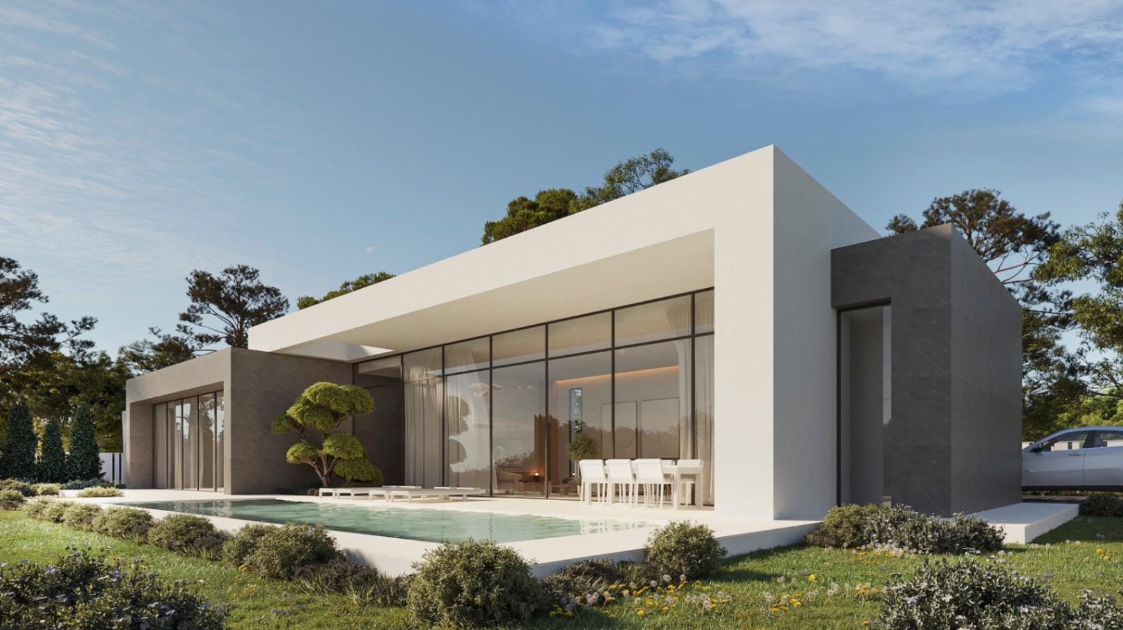Nieuwe moderne villa te koop in Calpe