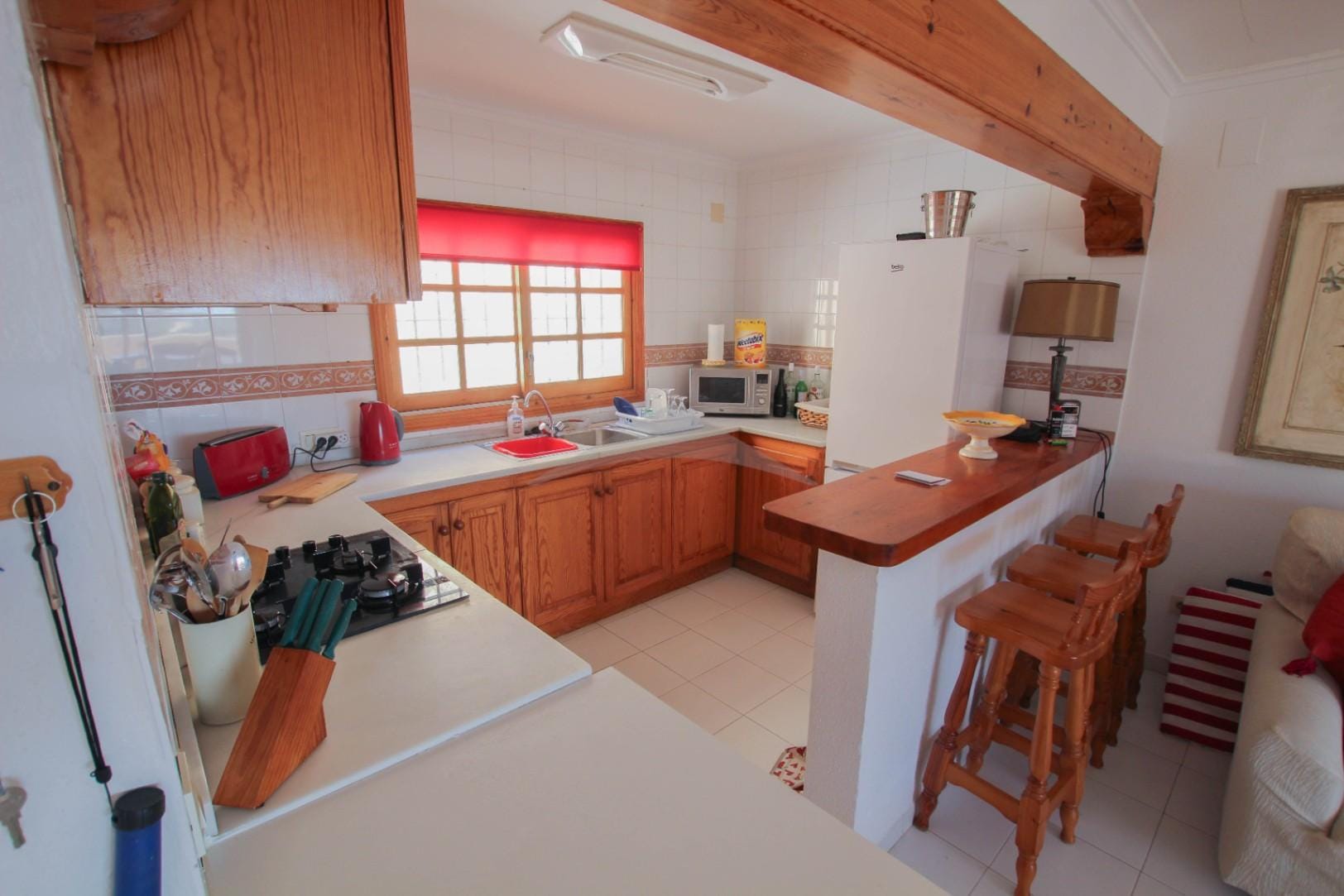 Half vrijstaand huis met uitzicht op zee te koop in Moraira