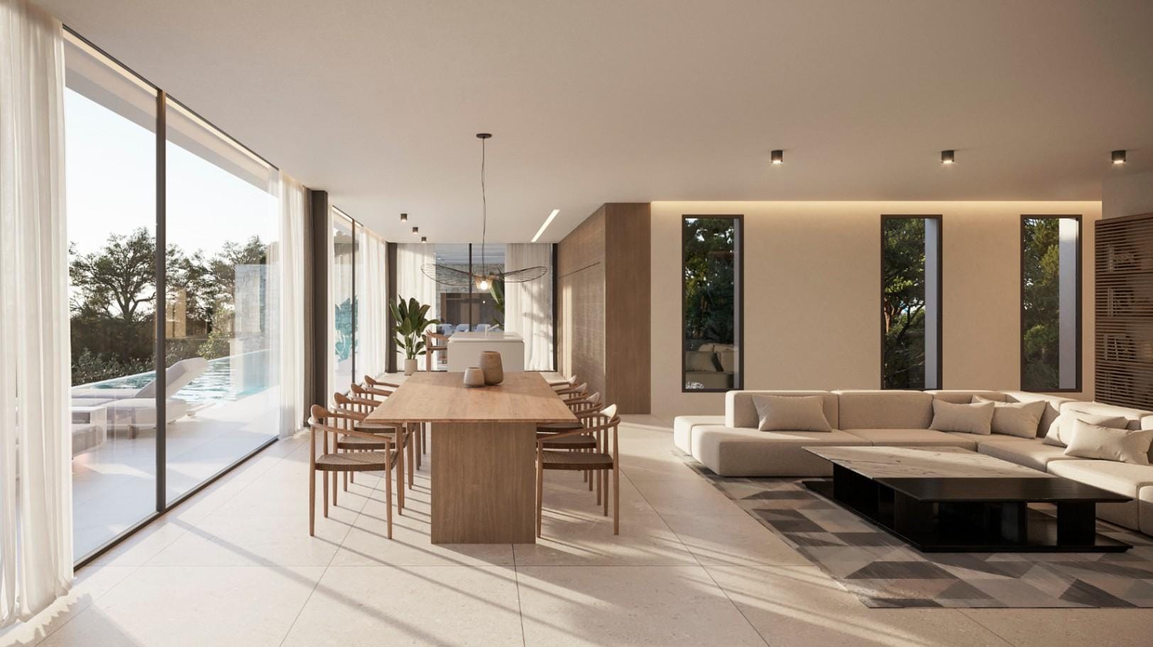 Nieuw modern villa project  te koop in Moraira