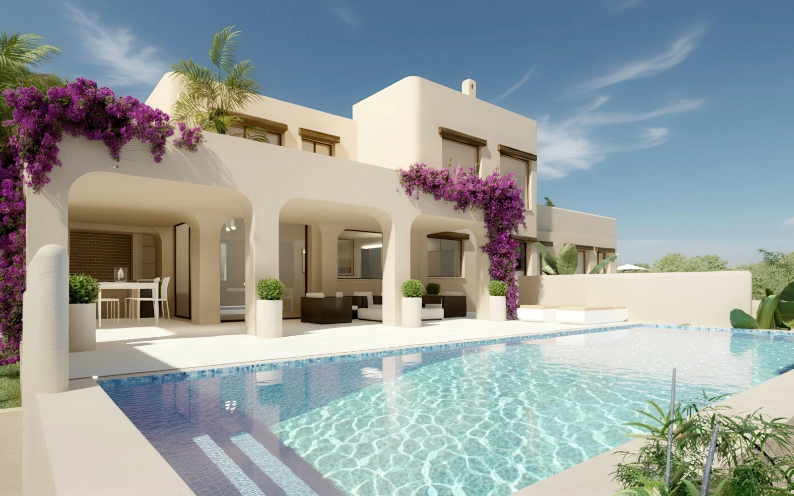 Contemporary Mediterranean Villa in Moraira with Sea Views