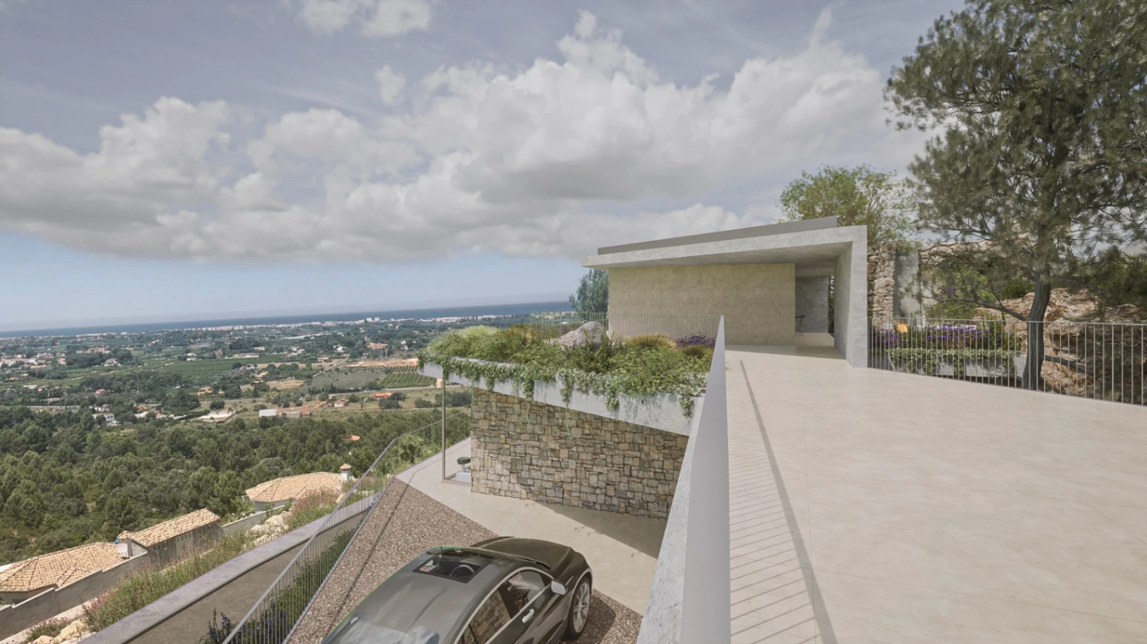 Nieuwbouwproject met panoramisch uitzicht op zee te koop in Denia