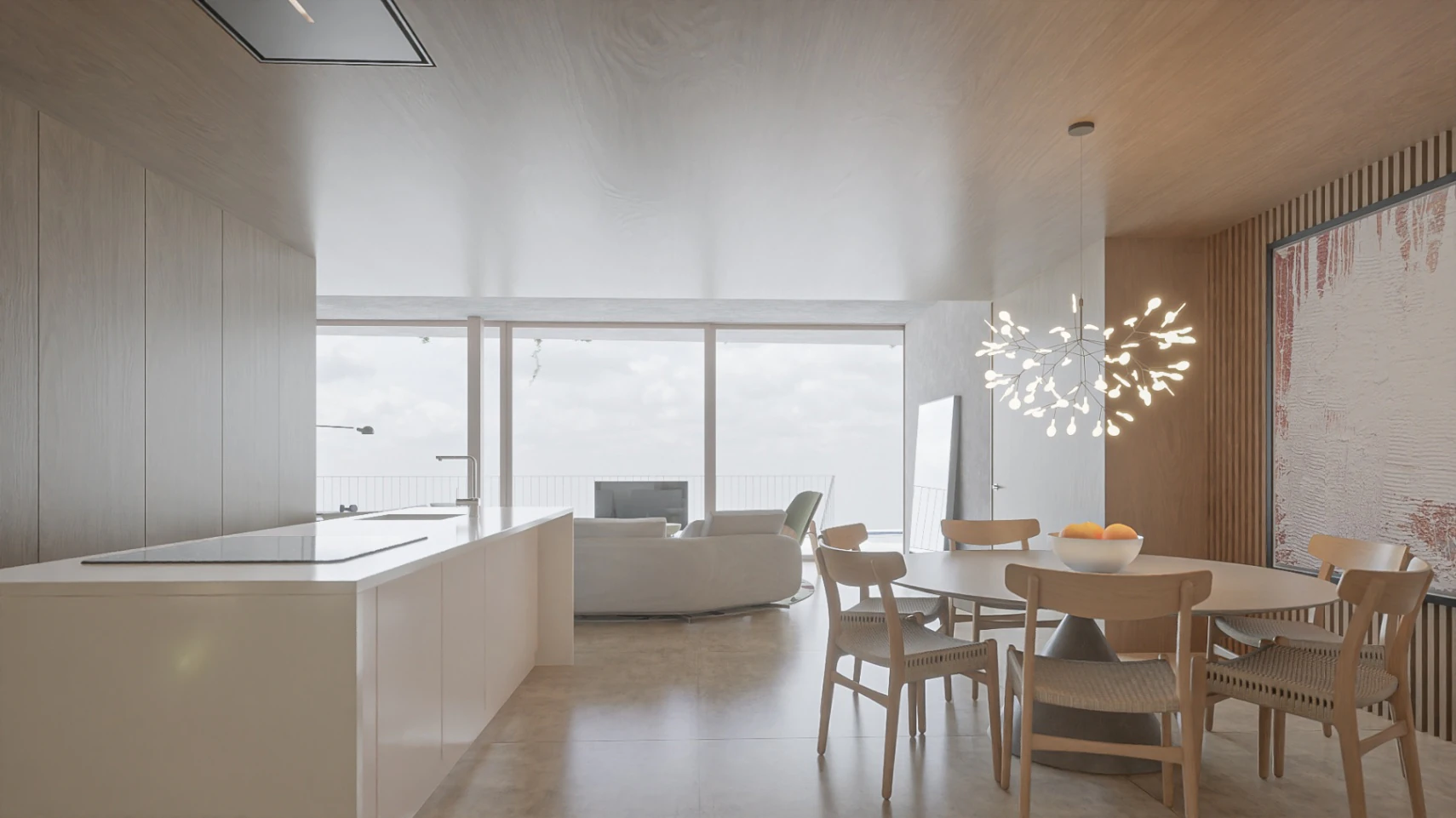 Nieuwbouwproject met panoramisch uitzicht op zee te koop in Denia