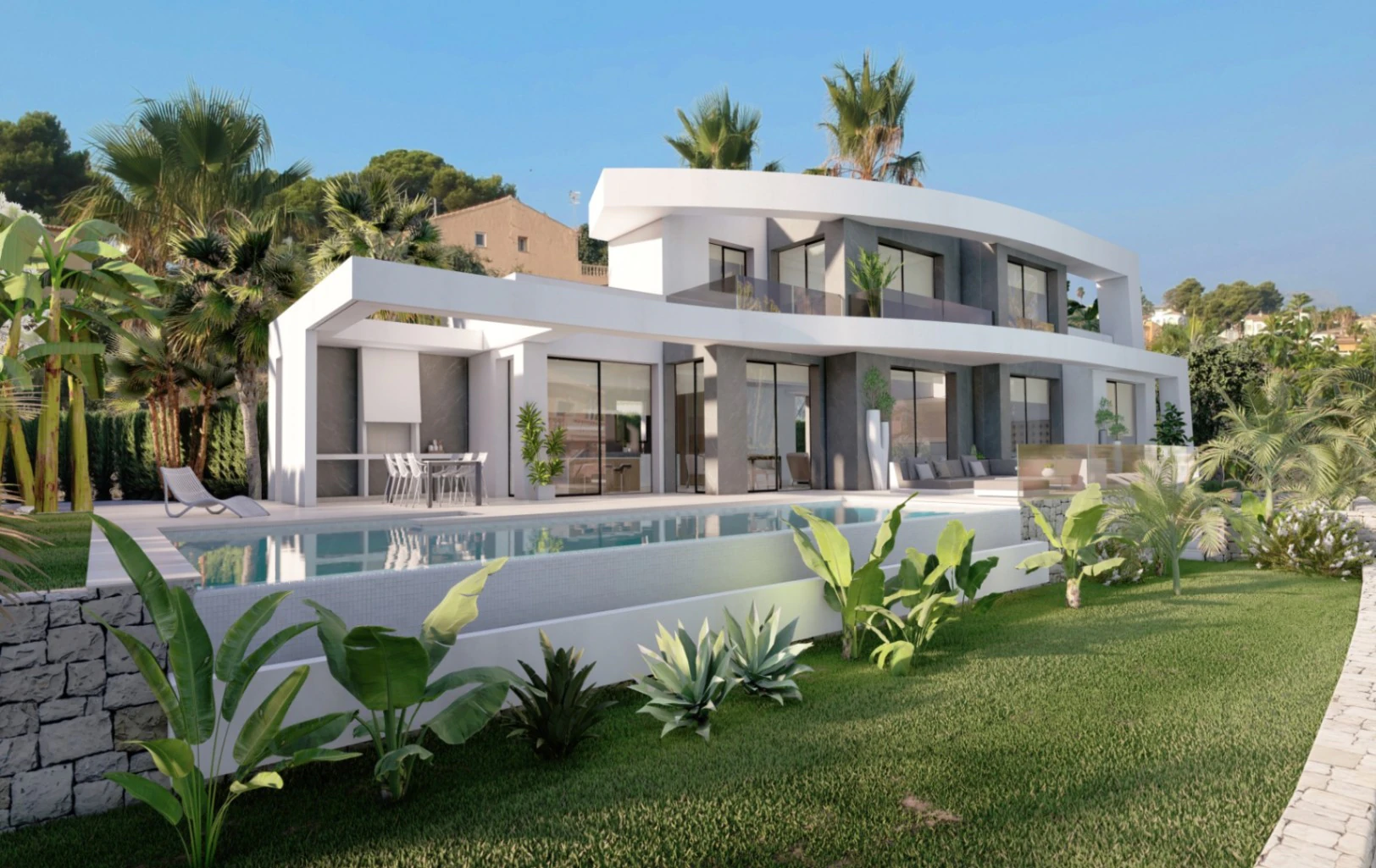 Villa met geweldig uitzicht op zee te koop in Benissa Costa