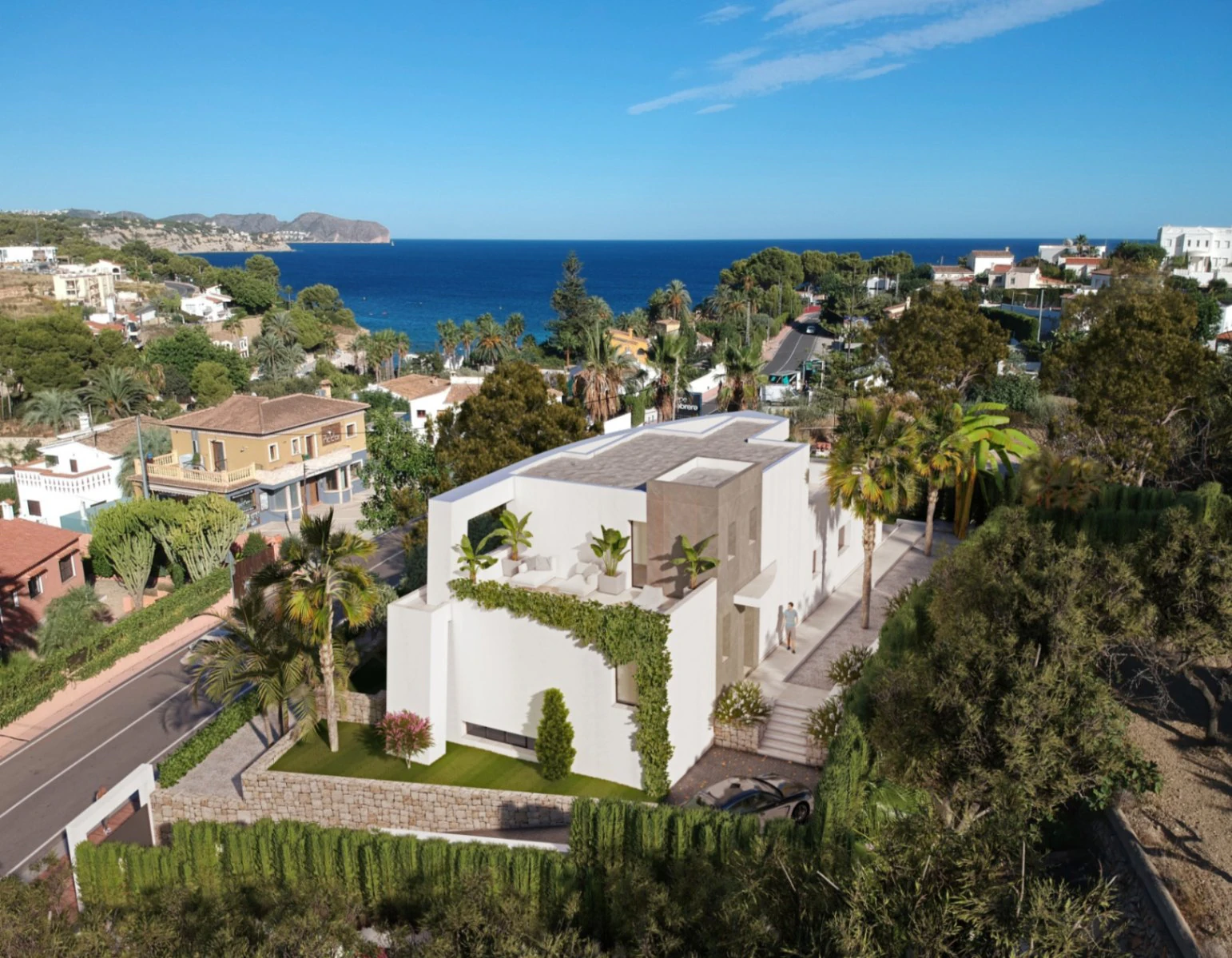 Villa met geweldig uitzicht op zee te koop in Benissa Costa