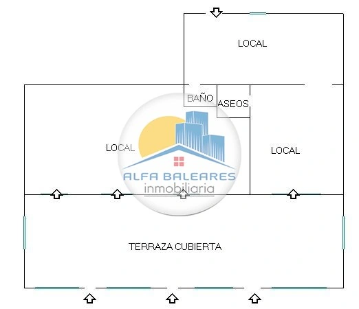 Local comercial en alquiler a largo plazo en Puerto de Alcudia