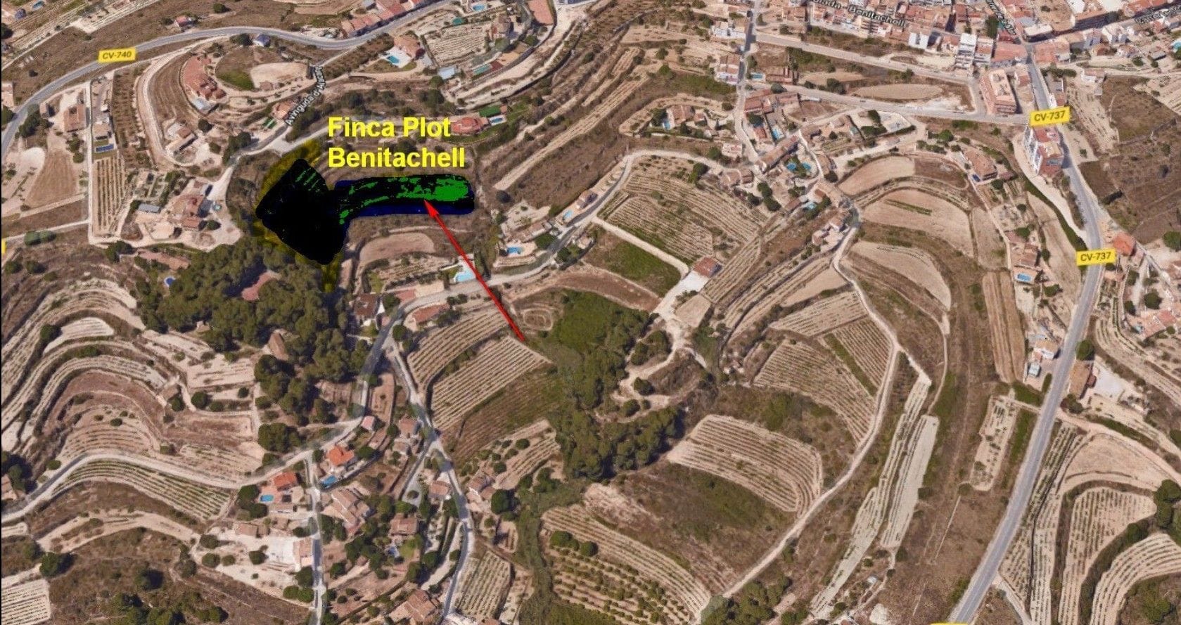 Parcela de 10.723 m² con vistas al mar en Benitachell – sin obligación de construir!