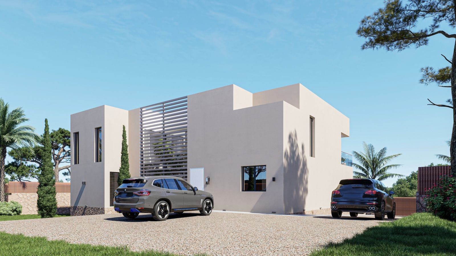 Estupendo proyecto de una villa moderna con vistas al mar