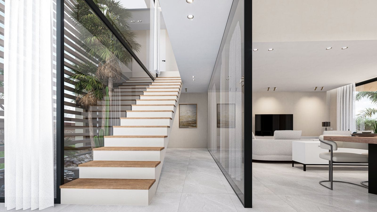 Estupendo proyecto de una villa moderna con vistas al mar