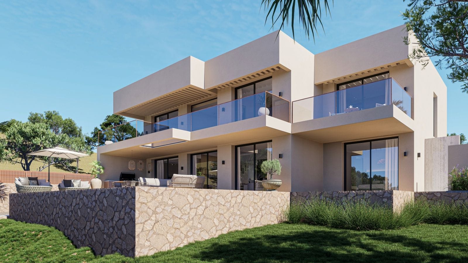 Estupendo proyecto de una villa moderna con vistas al mar