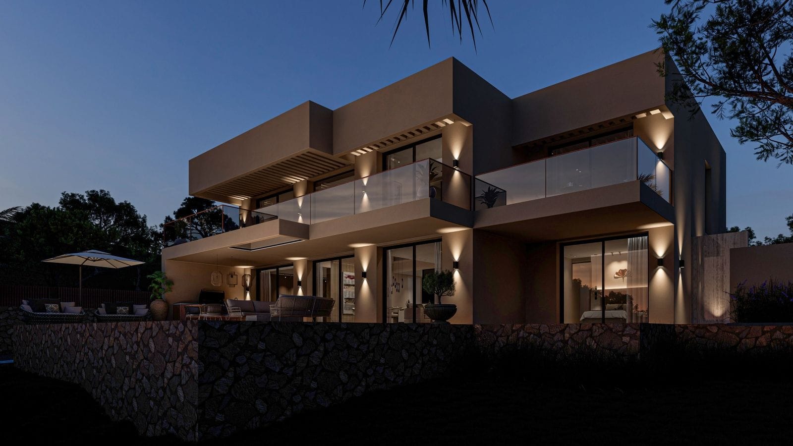 Estupendo proyecto de una villa moderna con vistas al mar