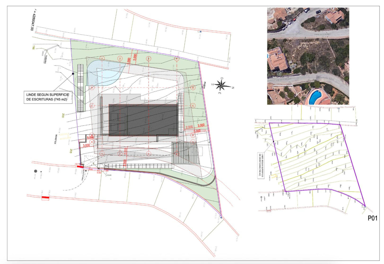 Proyecto de obra nueva de villa moderna con vistas al mar y a la montaña en Cumbre del Sol