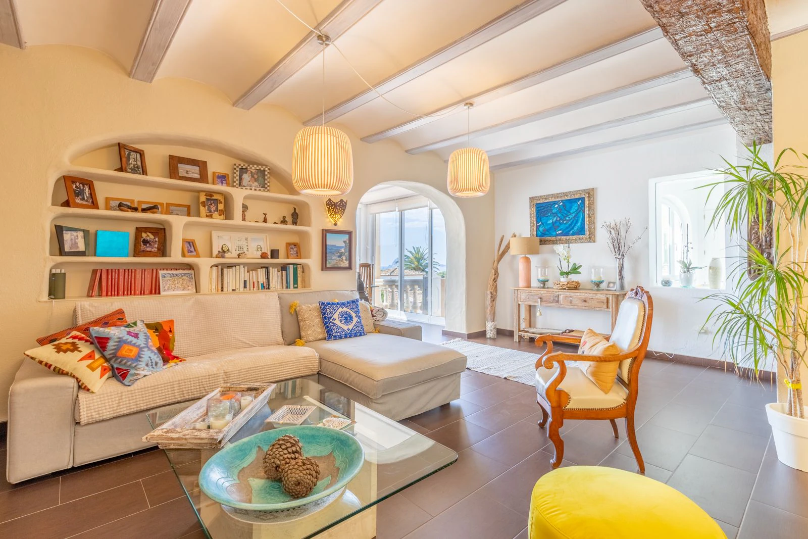 VILLA CON VISTAS AL MAR A 300 M DEL CENTRO DE MORAIRA