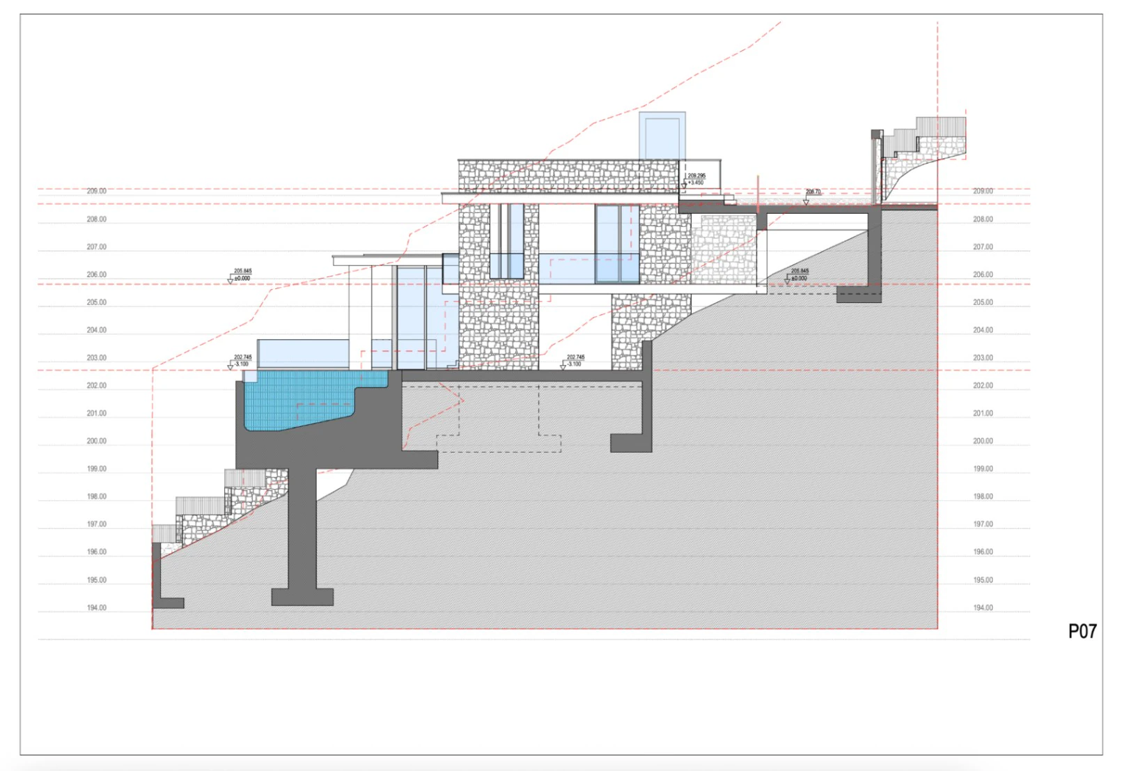 Proyecto de obra nueva de villa moderna con vistas al mar y a la montaña en Cumbre del Sol