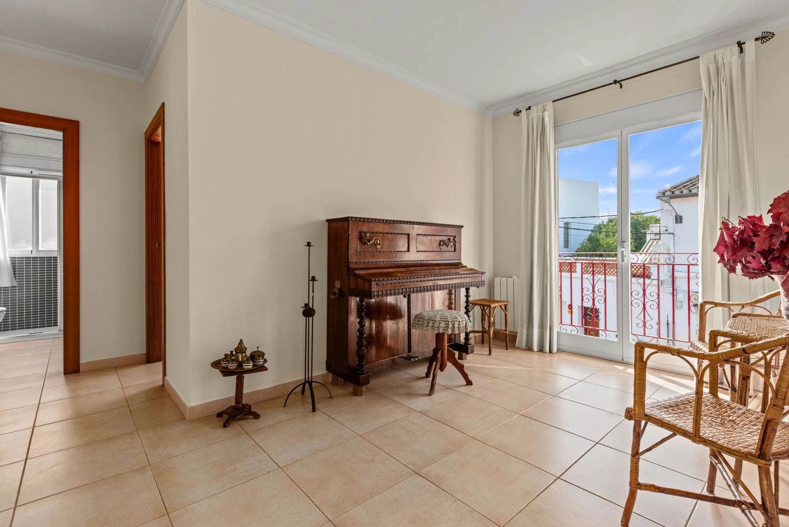 Spectacular village house with a large patio, barbecue, and garage.