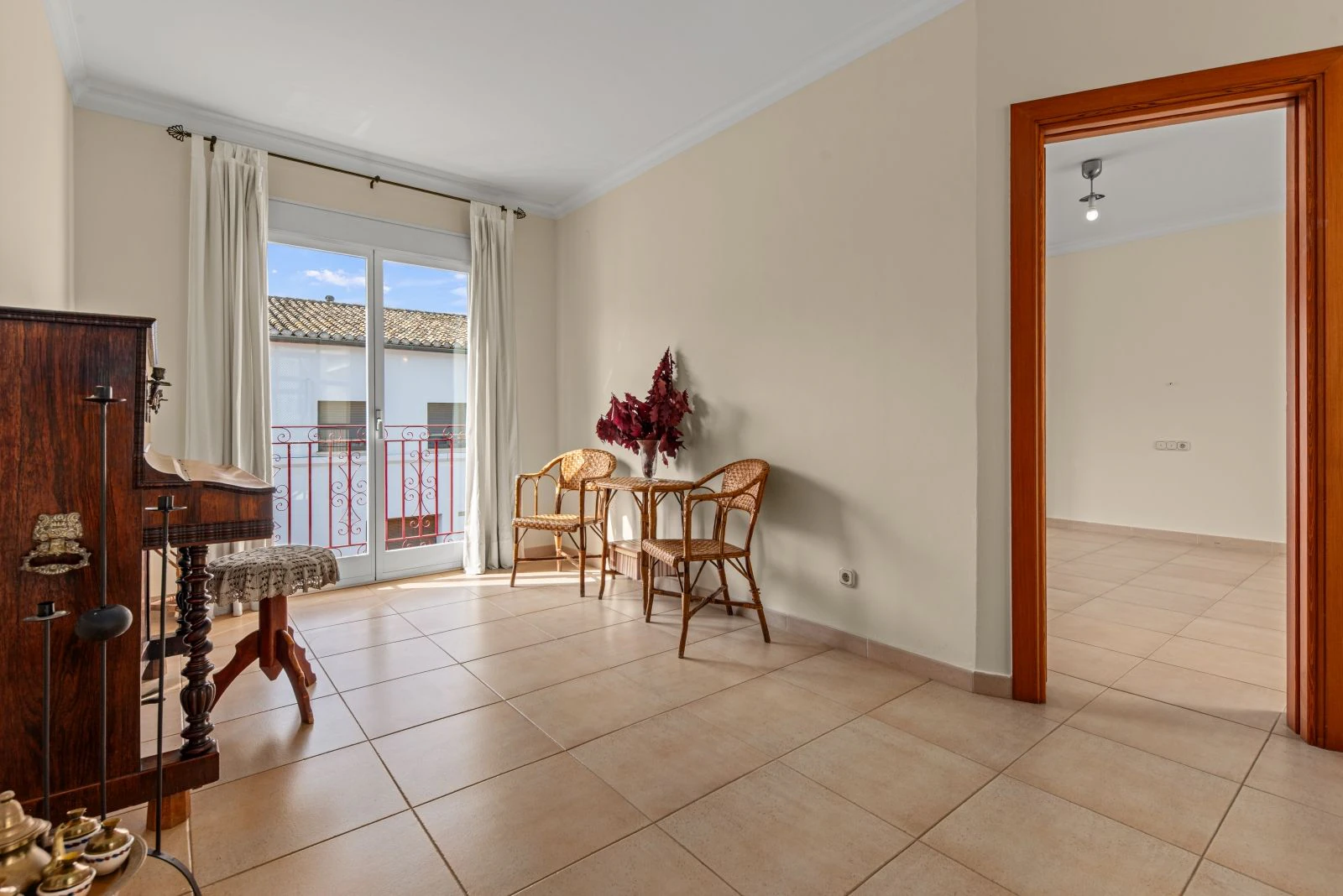 Spectacular village house with a large patio, barbecue, and garage.