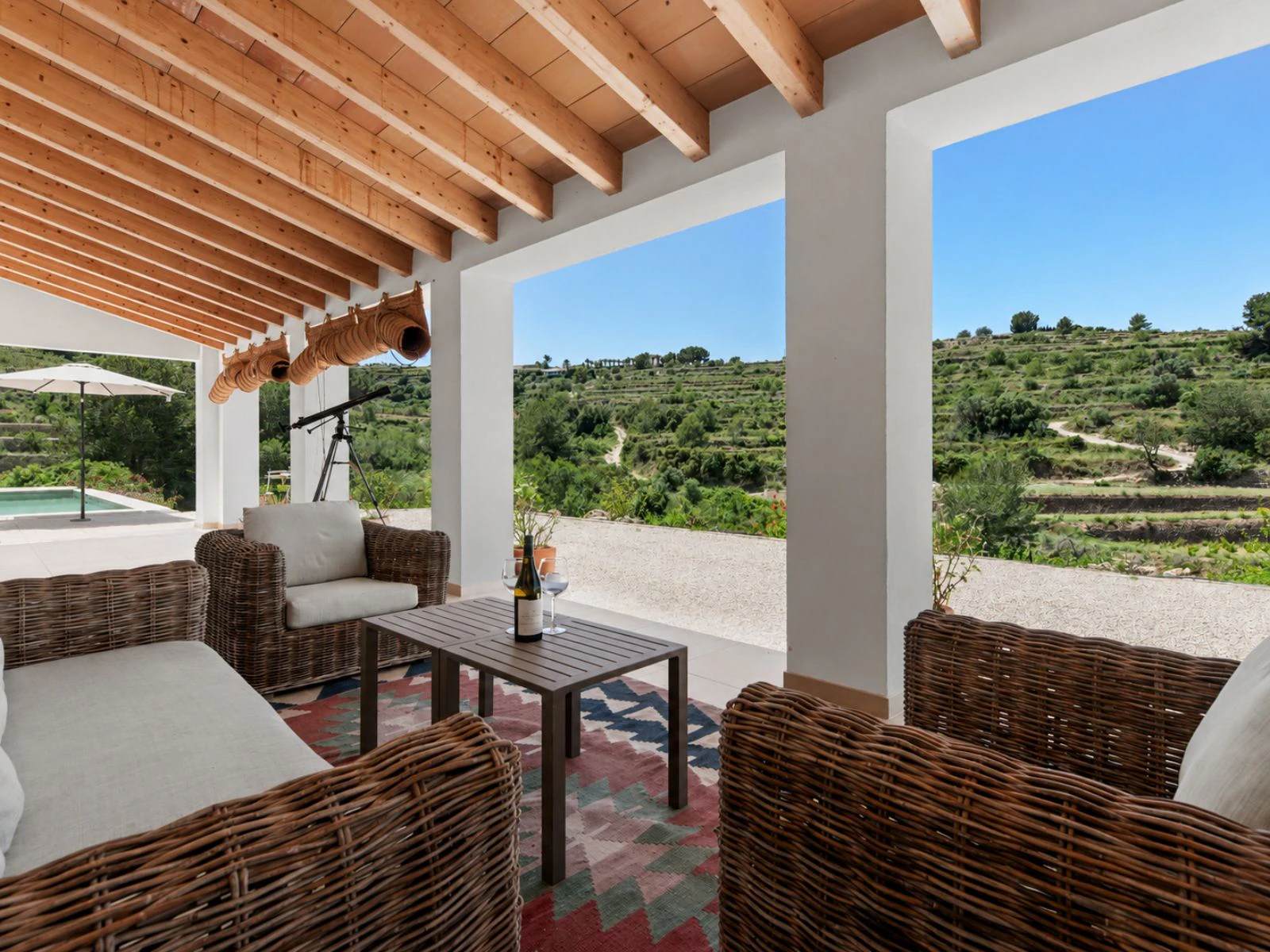 Moderne off-grid Finca / Villa mit Schwimmbad und vollständiger Privatsphäre in Benissa.