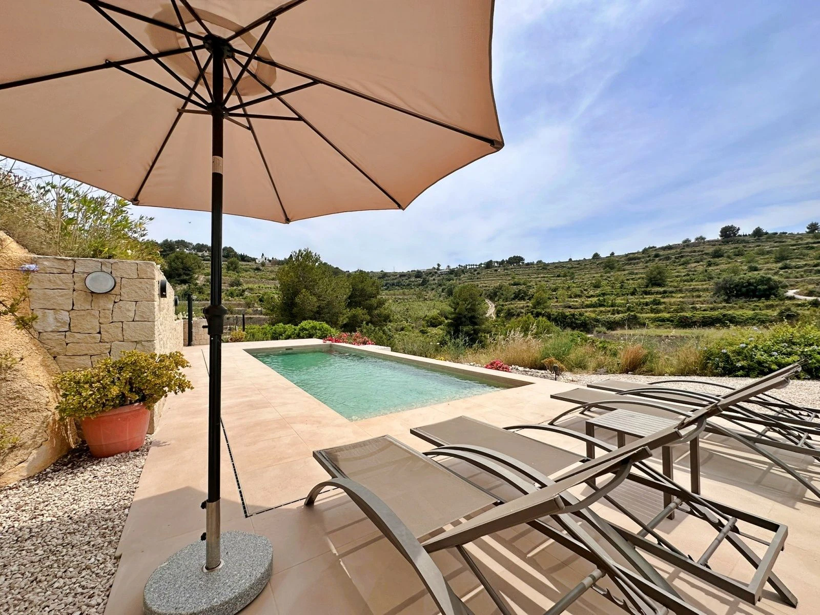 Moderna finca/villa off-grid con piscina y total privacidad en Benissa.