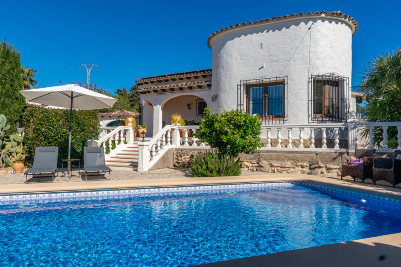 Bezaubernde mediterrane Villa in Sol Park, Moraira