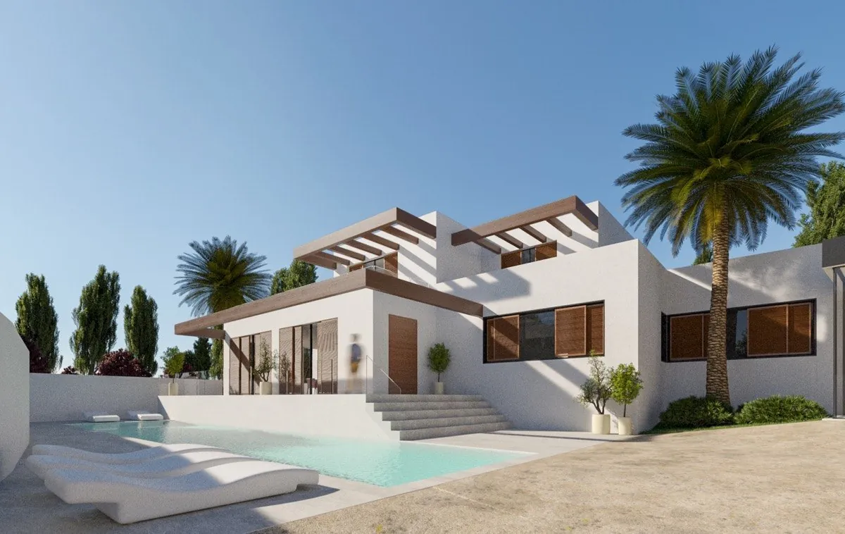 Chalet para reformar en estilo Ibicenco en venta en La Sabatera Moraira, Costa Blanca