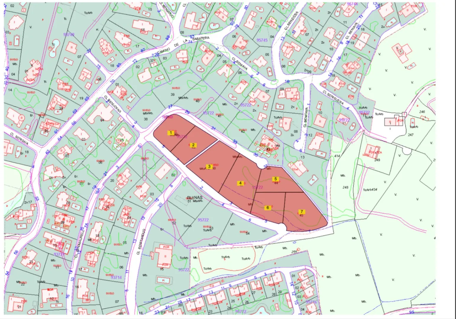 7 Parcelas juntas en venta en Moraira | Estret