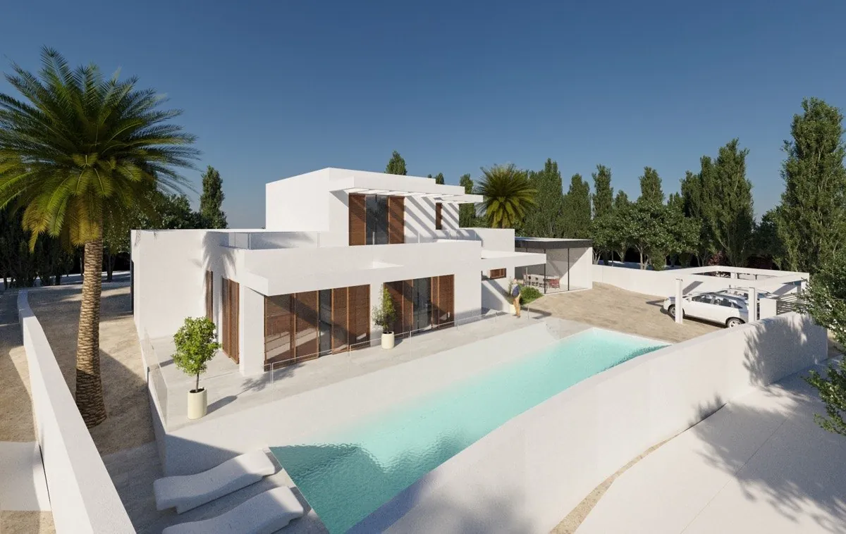 Chalet para reformar en estilo Ibicenco en venta en La Sabatera Moraira, Costa Blanca
