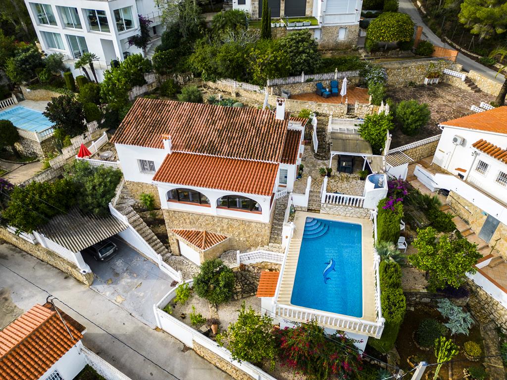 Villa con vistas al mar y en una sola planta en zona Florida, Dénia