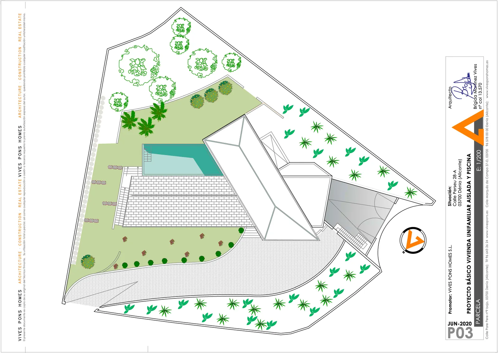 Nouveau projet de construction avec vue sur la mer et la montagne à Dénia