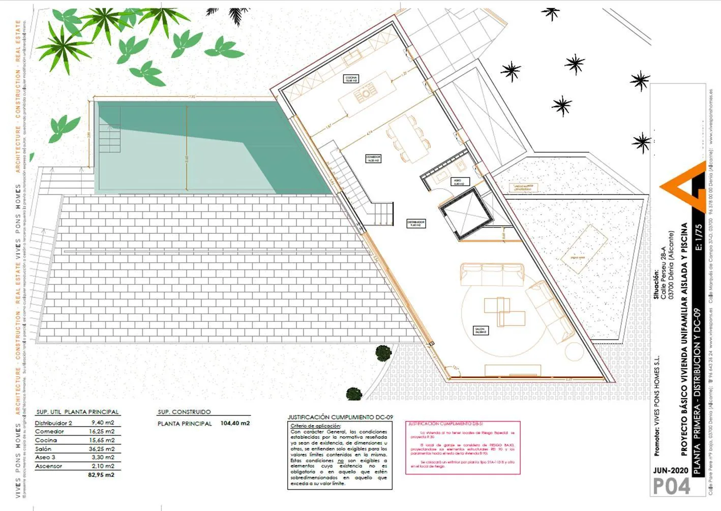 Nouveau projet de construction avec vue sur la mer et la montagne à Dénia