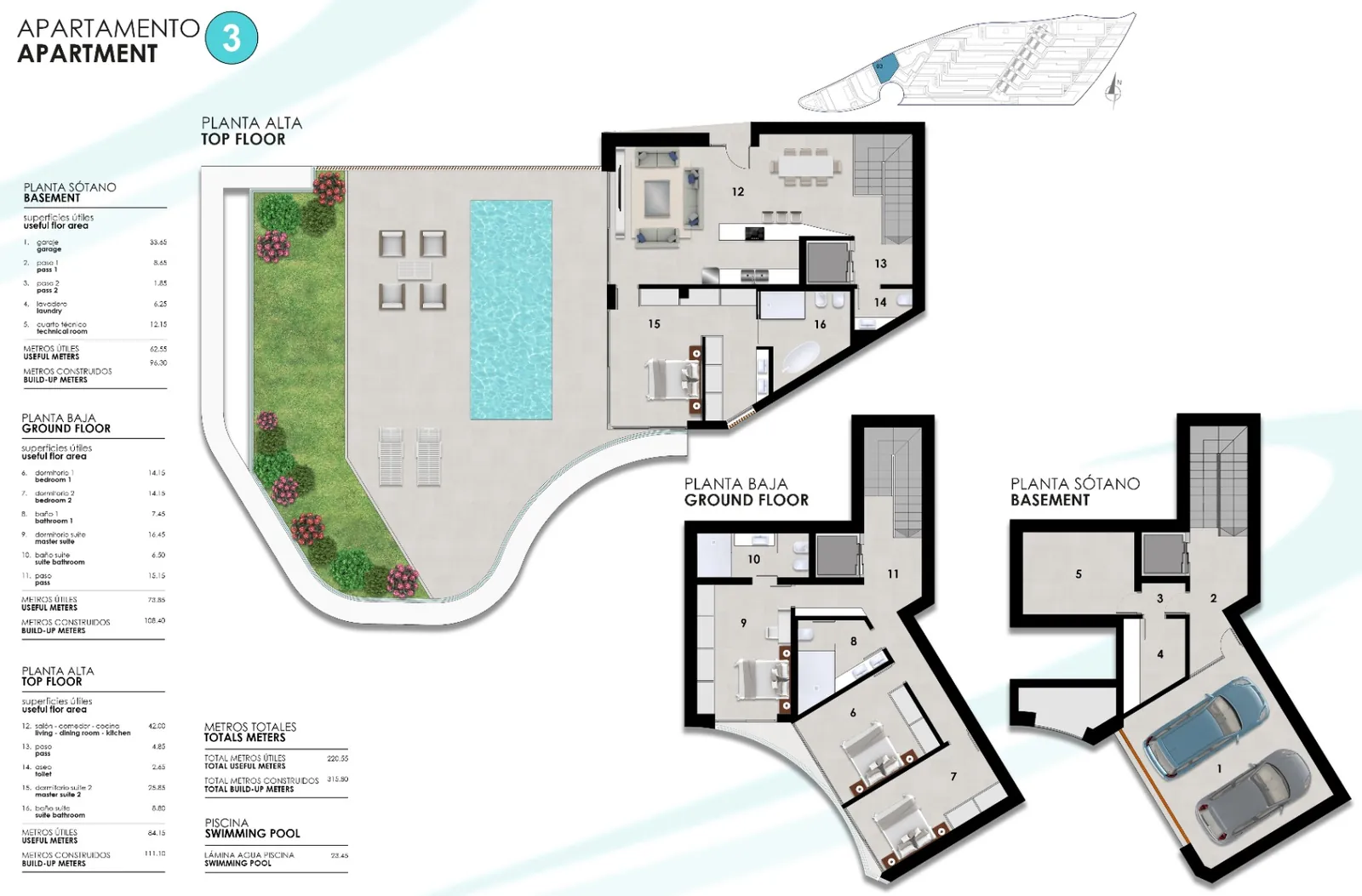 Villas Adosadas Exclusivas con Piscinas Privadas en Bahía Mascarat, Altea