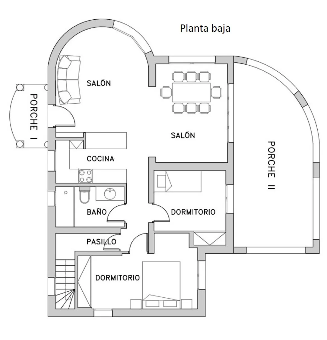 Villa con cinco dormitorios y estudio independiente