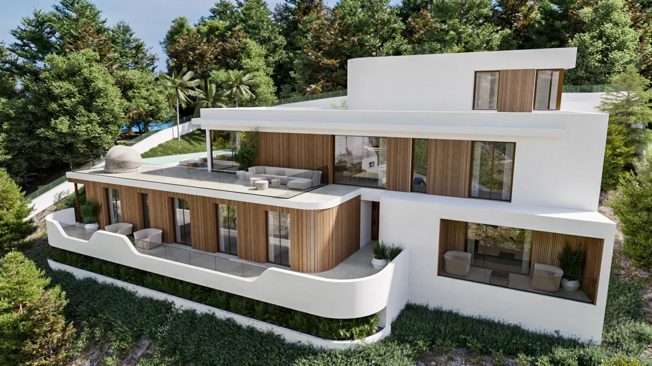 Parcela en Dénia, Las Rotas, con licencia de obra y proyecto para villa moderna