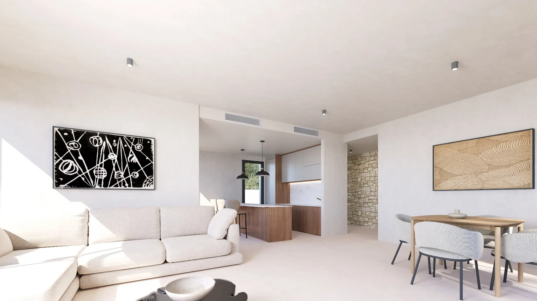 Nueva promoción villas modernas con piscina en Els Poblets. Llave en mano