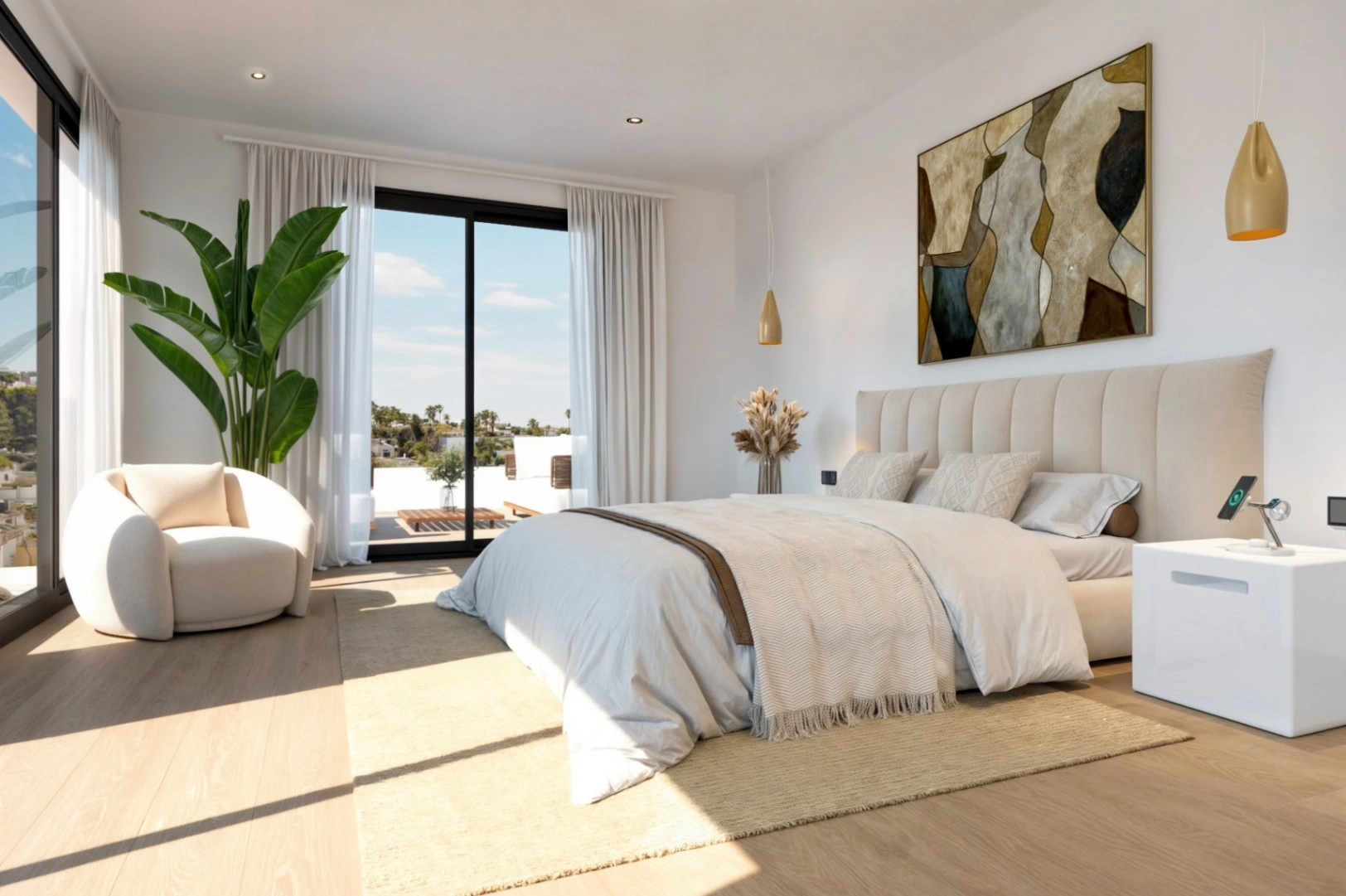Modern single-family villa under construction in Pedreguer, Costa Blanca