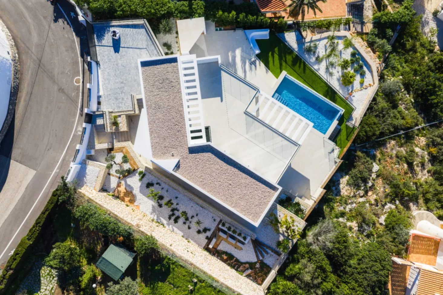 Villa moderna en construcción en La Pedrera, Dénia