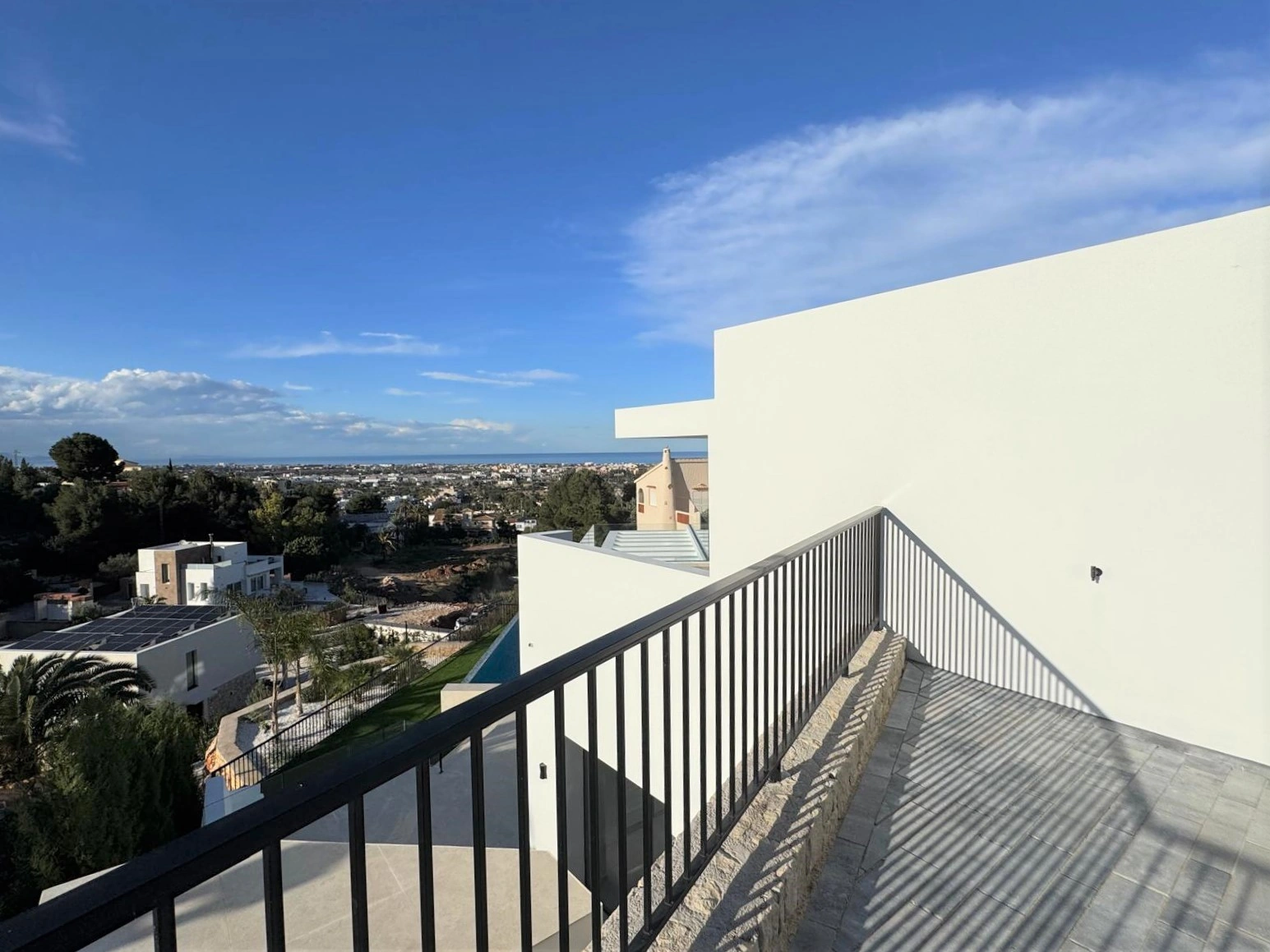 Villa moderna en construcción en La Pedrera, Dénia