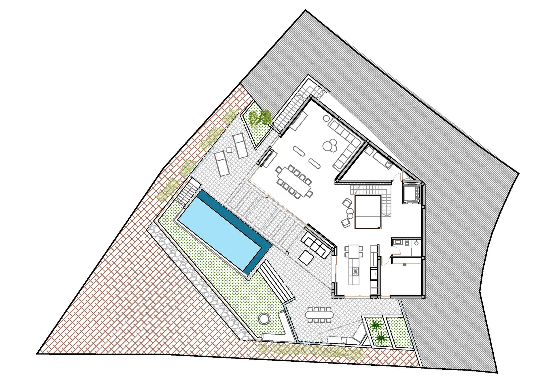 Villa moderna en construcción en La Pedrera, Dénia