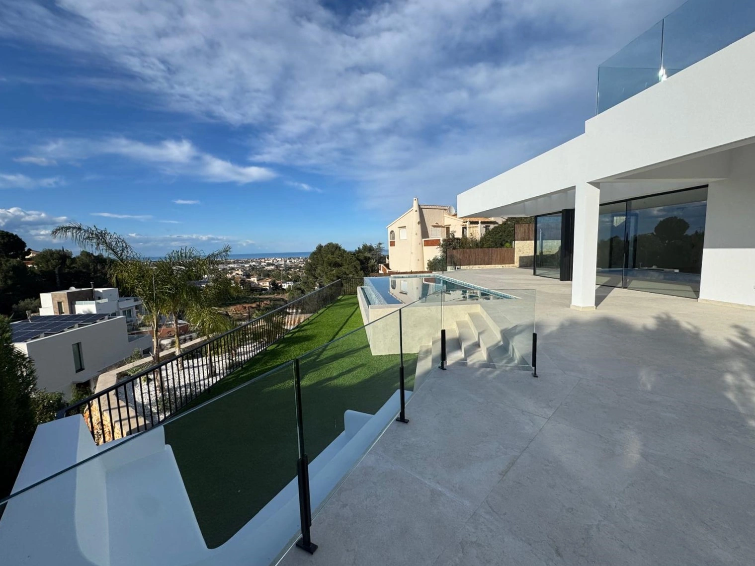 Villa moderna en construcción en La Pedrera, Dénia