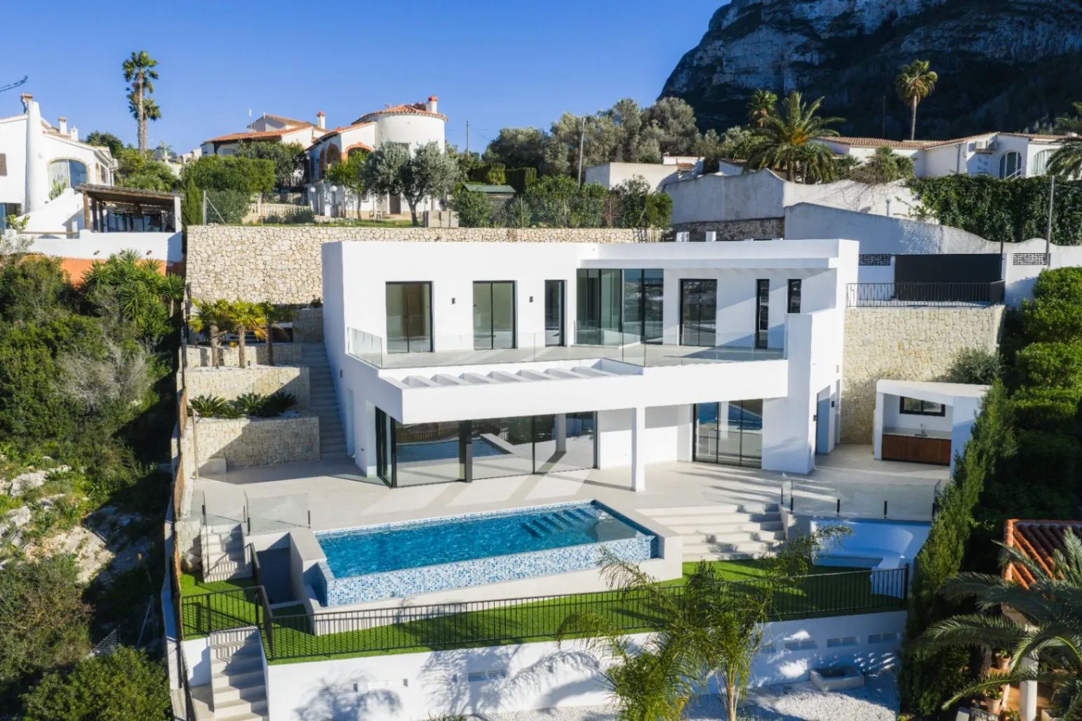 Villa moderna en construcción en La Pedrera, Dénia