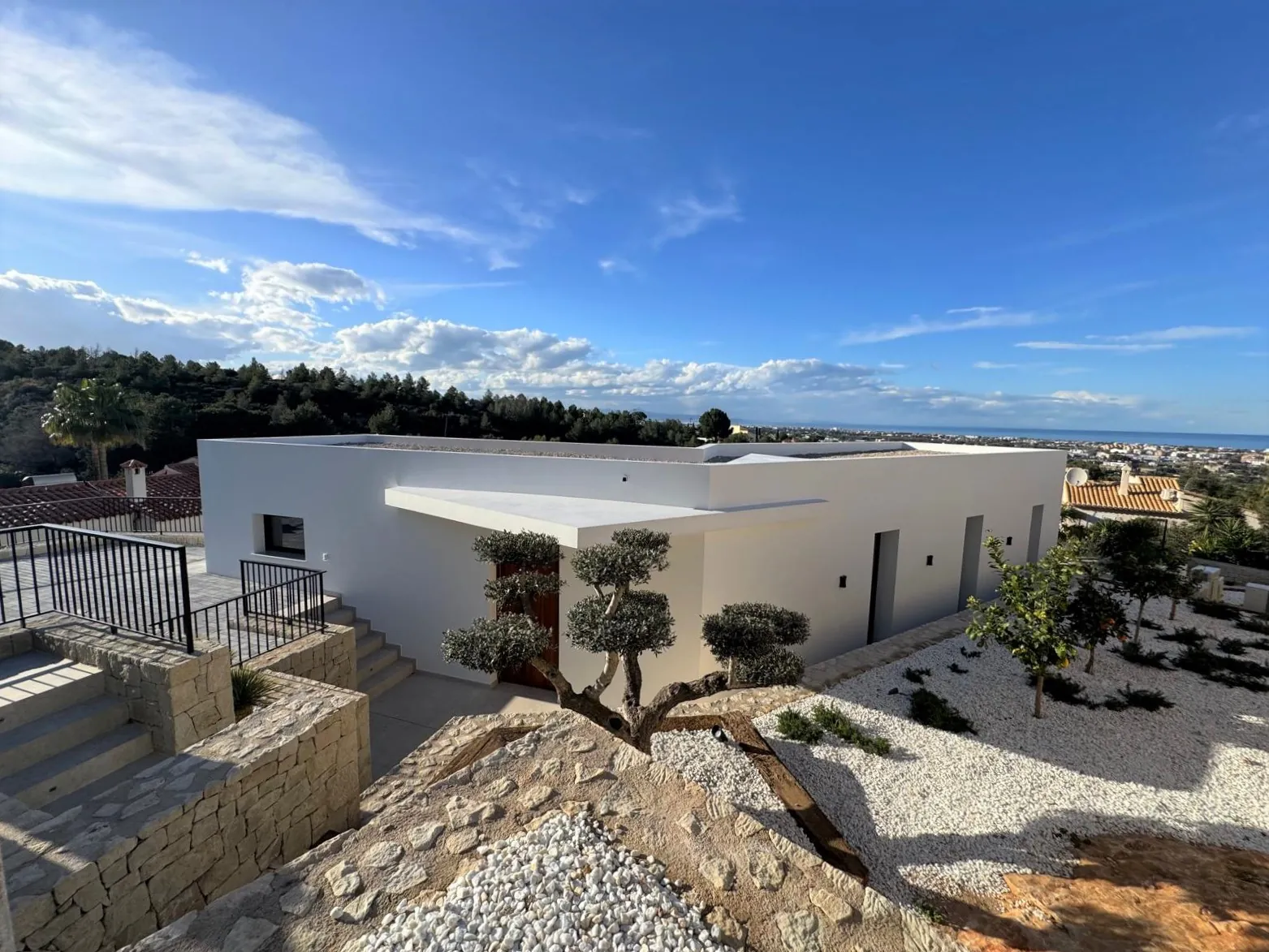 Villa moderna en construcción en La Pedrera, Dénia
